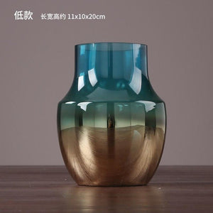 Glass vase Nordic creative home restaurant flower arrangement flower sample decoration