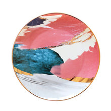 Load image into Gallery viewer, 1pcs dinnerware Watercolor painting cloud 8 /10 inch Ceramic Plate dinner ceramic porcelain cake plate snack plate dessert plate