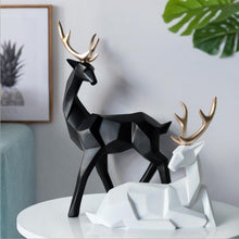 Load image into Gallery viewer, Nordic Style Creative 3D Solid Geometry Lucky Deer Ornaments Resin Craft Home Furnishing Decoration Office Desktop Figurines Art