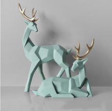 Load image into Gallery viewer, Nordic Style Creative 3D Solid Geometry Lucky Deer Ornaments Resin Craft Home Furnishing Decoration Office Desktop Figurines Art