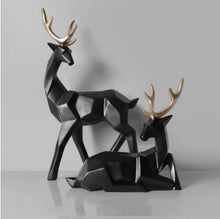 Load image into Gallery viewer, Nordic Style Creative 3D Solid Geometry Lucky Deer Ornaments Resin Craft Home Furnishing Decoration Office Desktop Figurines Art