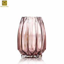 Load image into Gallery viewer, Geometric Glass Vase Table Transparent Vases Decoration Home Vaas Jarron Wazony Ozdobne Glass Modern Vase Flower Pot QAB064