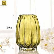 Load image into Gallery viewer, Geometric Glass Vase Table Transparent Vases Decoration Home Vaas Jarron Wazony Ozdobne Glass Modern Vase Flower Pot QAB064