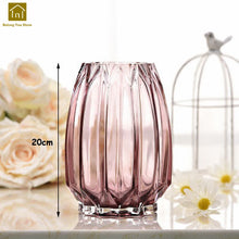 Load image into Gallery viewer, Geometric Glass Vase Table Transparent Vases Decoration Home Vaas Jarron Wazony Ozdobne Glass Modern Vase Flower Pot QAB064