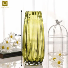 Load image into Gallery viewer, Geometric Glass Vase Table Transparent Vases Decoration Home Vaas Jarron Wazony Ozdobne Glass Modern Vase Flower Pot QAB064