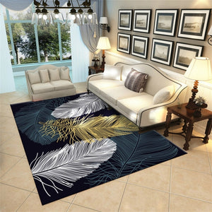 Nordic Feather Carpet for Livingroom bedroom Bedside Blanket Doormat Outdoor Prayer Parlor Home Floor Mat Anti-slip Rugs tapete