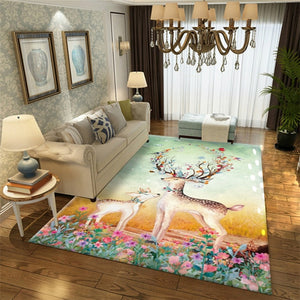 Nordic Feather Carpet for Livingroom bedroom Bedside Blanket Doormat Outdoor Prayer Parlor Home Floor Mat Anti-slip Rugs tapete