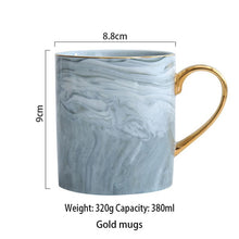 Load image into Gallery viewer, European Marble Grain Phnom Penh mugs Couple Lover&#39;s Gift ceramic Mug Milk Coffee Tea Breakfast Porcelain Cup for gifts