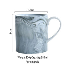 Load image into Gallery viewer, European Marble Grain Phnom Penh mugs Couple Lover&#39;s Gift ceramic Mug Milk Coffee Tea Breakfast Porcelain Cup for gifts