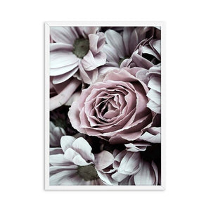 Beautiful Blooming Roses  Nordic Wall Art Canvas Poster and Print Flowers Canvas Painting Picture for Living Room scandinavian