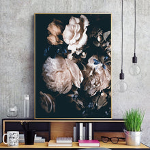 Load image into Gallery viewer, Peony Flower Nordic Poster Cuadros Decoration Salon Home Wall Pictures For Living Room Quadro Wall Art Canvas Painting Unframed