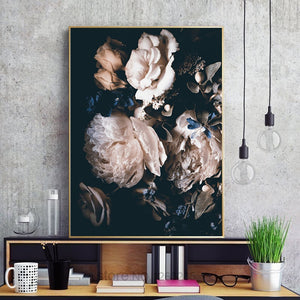 Peony Flower Nordic Poster Cuadros Decoration Salon Home Wall Pictures For Living Room Quadro Wall Art Canvas Painting Unframed