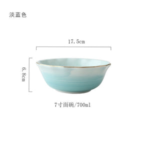 Pink And Blue Gold Ceramic Tableware Porcelain Plate Coffee Mug Cup Bowl Teapot Dish Table Elegant Party Decoration Dinner set