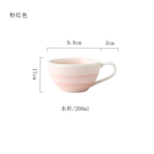 Pink And Blue Gold Ceramic Tableware Porcelain Plate Coffee Mug Cup Bowl Teapot Dish Table Elegant Party Decoration Dinner set