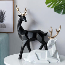 Load image into Gallery viewer, Nordic Style Creative 3D Solid Geometry Lucky Deer Ornaments Resin Craft Home Furnishing Decoration Office Desktop Figurines Art