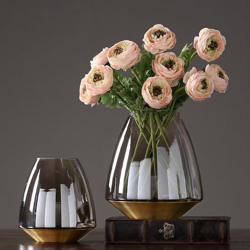 Modern glass vase nordic decoration home Tabletop flower vase glass terrarium vases centerpieces for weddings Flowerpot