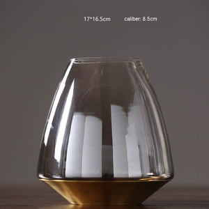 Modern glass vase nordic decoration home Tabletop flower vase glass terrarium vases centerpieces for weddings Flowerpot