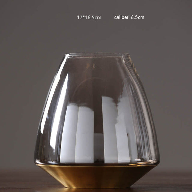 Modern glass vase nordic decoration home Tabletop flower vase glass terrarium vases centerpieces for weddings Flowerpot