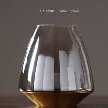 Load image into Gallery viewer, Modern glass vase nordic decoration home Tabletop flower vase glass terrarium vases centerpieces for weddings Flowerpot