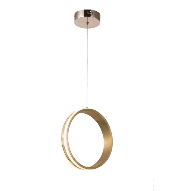 Gold Lustre Led Crystal Chandelier Lights circle rings Ceiling Chandeliers Light Lamparas Modern Hang lamp Luminaire Lampen