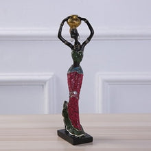 Load image into Gallery viewer, Exquisite Ethnic Style African Beauty Creative Home Furnishings Festival Gift Resin Handicrafts African Beauty Statue Sculpture