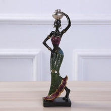 Load image into Gallery viewer, Exquisite Ethnic Style African Beauty Creative Home Furnishings Festival Gift Resin Handicrafts African Beauty Statue Sculpture