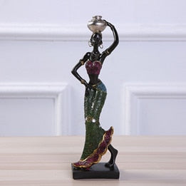 Exquisite Ethnic Style African Beauty Creative Home Furnishings Festival Gift Resin Handicrafts African Beauty Statue Sculpture