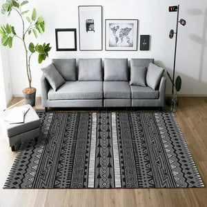 Nordic Abstract Living Room Carpet Home Bedroom Carpet Sofa Coffee Table Rug Art Study Room Floor Mat Crystal Velvet Rugs