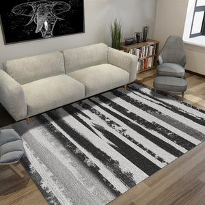 Nordic Abstract Living Room Carpet Home Bedroom Carpet Sofa Coffee Table Rug Art Study Room Floor Mat Crystal Velvet Rugs