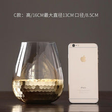 Load image into Gallery viewer, Modern Minimalist Luxury Glass Vase with Gold Accent for Modern Home Decoration