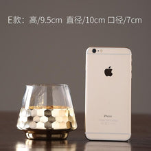 Load image into Gallery viewer, Modern Minimalist Luxury Glass Vase with Gold Accent for Modern Home Decoration