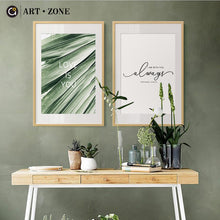 Load image into Gallery viewer, ART ZONE Nordic Green Plant Canvas Painting Modern Landscape Home Decor Still Life Home Bedroom Living Room Decor Wall Art