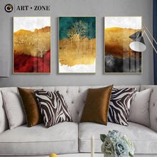 Load image into Gallery viewer, Trees Landscape Abstract Canvas Painting Modern Wall Art Poster Living Room Bedroom Home Decor Canvas Painting