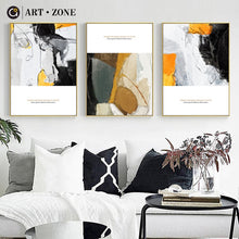 Load image into Gallery viewer, ART ZONE Line Ink Painting Modern Abstract Canvas Art Print Picture Home Living Room Bedroom Decor Poster Abstract Ink Painting