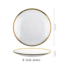 Load image into Gallery viewer, European Phnom Penh hammer pattern glass bowl Western steak plate home rice bowl creative latest