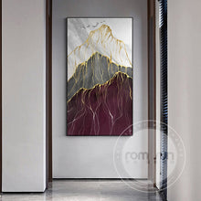 Load image into Gallery viewer, Chinese Style Moutain in Sunshine Canvas Painting Abstract Art Wall Picture For Living Room Modern Home Decor Poster n Print