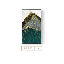 Load image into Gallery viewer, Chinese Style Moutain in Sunshine Canvas Painting Abstract Art Wall Picture For Living Room Modern Home Decor Poster n Print