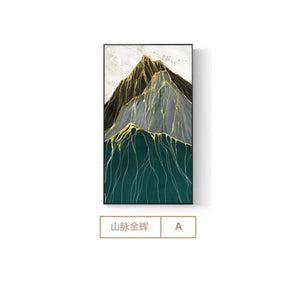 Chinese Style Moutain in Sunshine Canvas Painting Abstract Art Wall Picture For Living Room Modern Home Decor Poster n Print