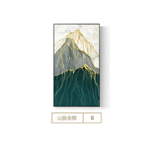 Load image into Gallery viewer, Chinese Style Moutain in Sunshine Canvas Painting Abstract Art Wall Picture For Living Room Modern Home Decor Poster n Print