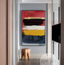 Load image into Gallery viewer, Abstract Bright Colour Blocks Canvas Art Modern Painting Poster Print For Living Room Aisle Entrance Fashion Artistic Wall Decor