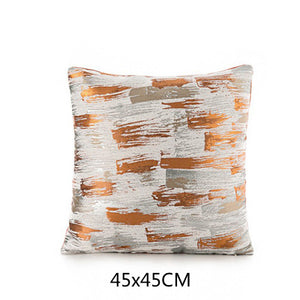 Cushion Cover Decorative Pillow Case Modern Simple Orange Crane Geometric Coussin Sofa Bedding Room Decoration