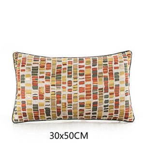 Cushion Cover Decorative Pillow Case Modern Simple Orange Crane Geometric Coussin Sofa Bedding Room Decoration