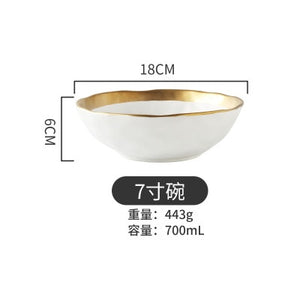 Ceramic Plate dish set Black Tableware Set Porcelain Service plate Kitchen Appliances Kitchen Supplie Rice Soup Bowl Dinnerware