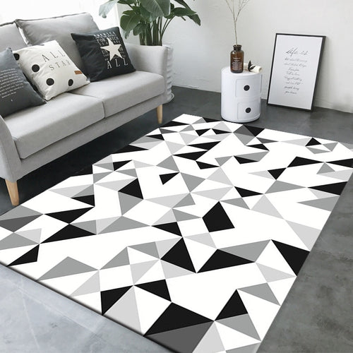 2019 New Nordic Style 3D Printed Carpet High Quality Polyester Bedroom Living Room Sofa Rug Table Yoga Mat Decorative Carpet Mat