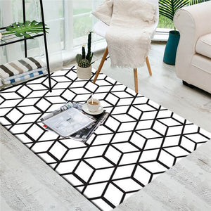 2019 New Nordic Style 3D Printed Carpet High Quality Polyester Bedroom Living Room Sofa Rug Table Yoga Mat Decorative Carpet Mat