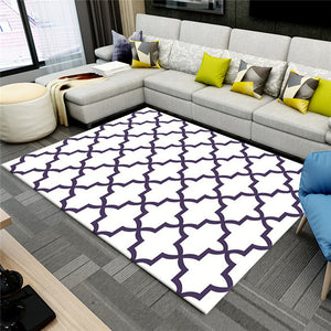 2019 New Nordic Style 3D Printed Carpet High Quality Polyester Bedroom Living Room Sofa Rug Table Yoga Mat Decorative Carpet Mat