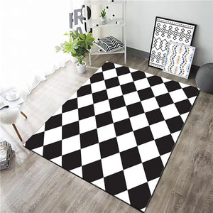 2019 New Nordic Style 3D Printed Carpet High Quality Polyester Bedroom Living Room Sofa Rug Table Yoga Mat Decorative Carpet Mat