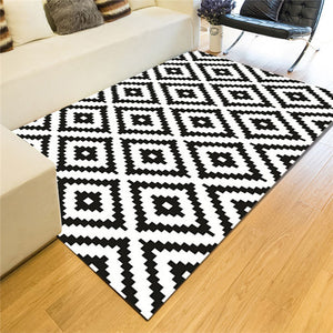 2019 New Nordic Style 3D Printed Carpet High Quality Polyester Bedroom Living Room Sofa Rug Table Yoga Mat Decorative Carpet Mat