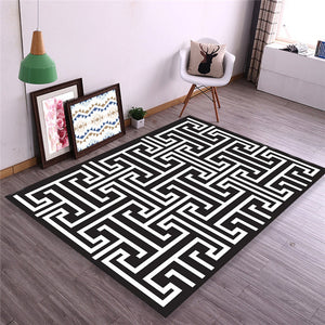 2019 New Nordic Style 3D Printed Carpet High Quality Polyester Bedroom Living Room Sofa Rug Table Yoga Mat Decorative Carpet Mat