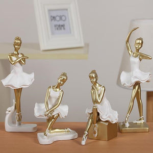 Ballerina statue, creative arts and crafts, figure statue, resin home furnishing articles